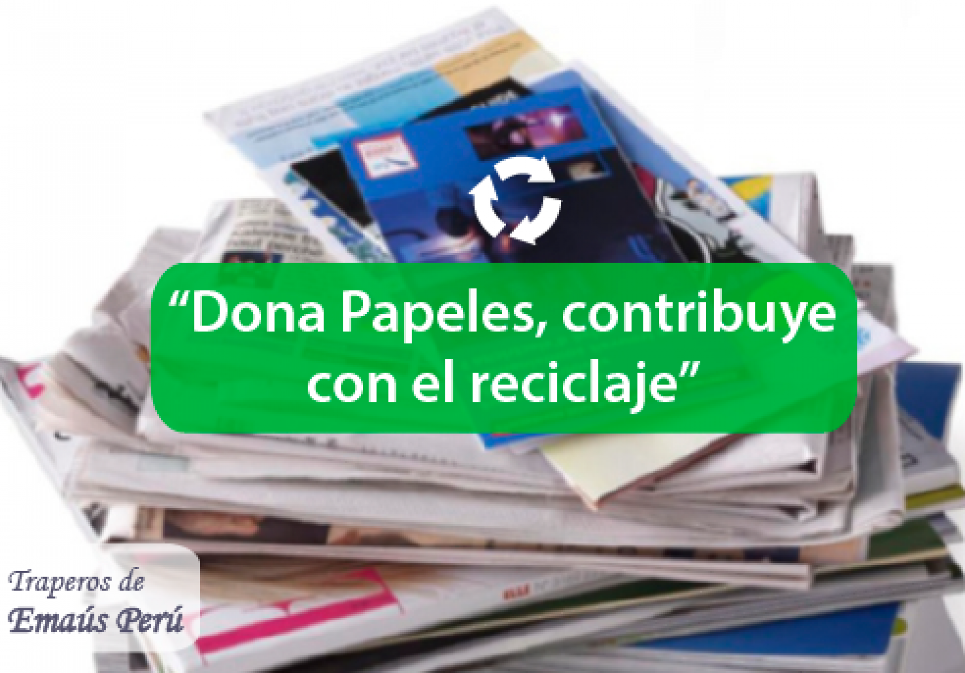 ▷ Dona papeles y contribuye con el reciclaje